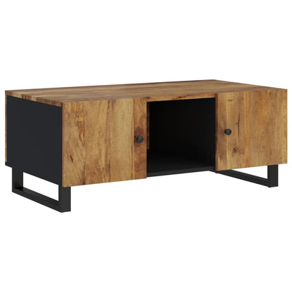 Couchtisch 100x54x40 cm Massivholz Mango & Holzwerkstoff - Pazzar.ch