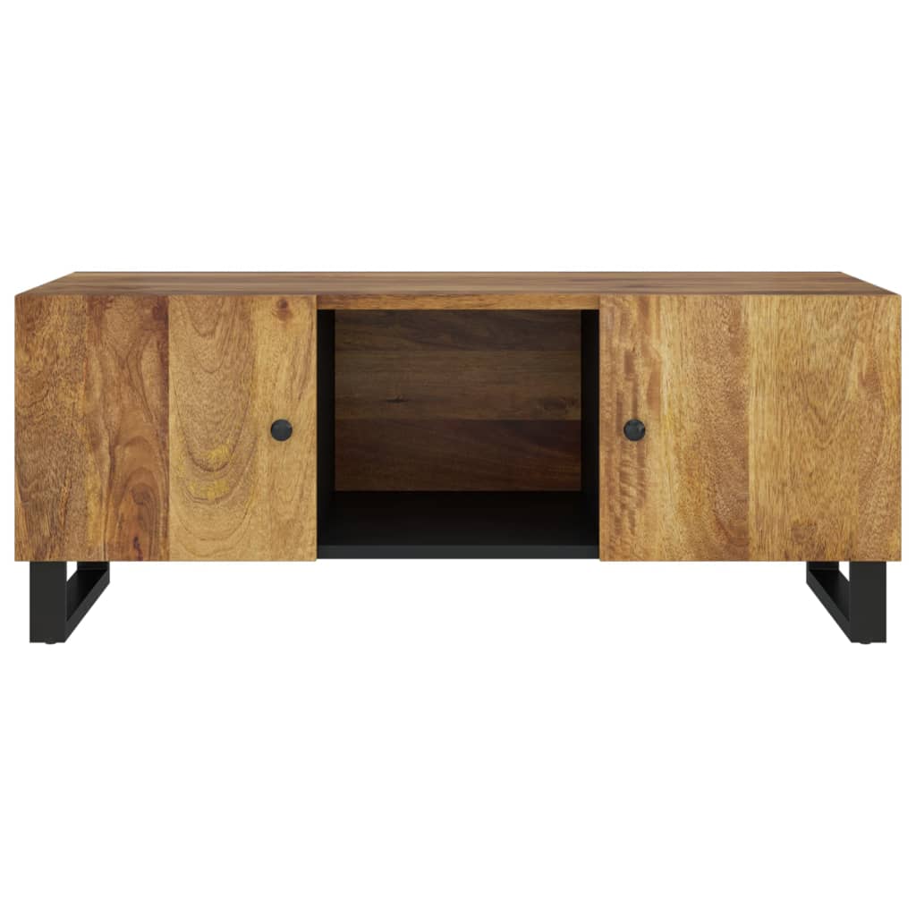 Couchtisch 100x54x40 cm Massivholz Mango & Holzwerkstoff - Pazzar.ch