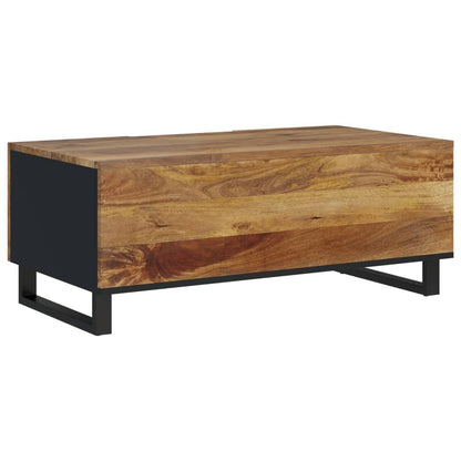 Couchtisch 100x54x40 cm Massivholz Mango & Holzwerkstoff - Pazzar.ch