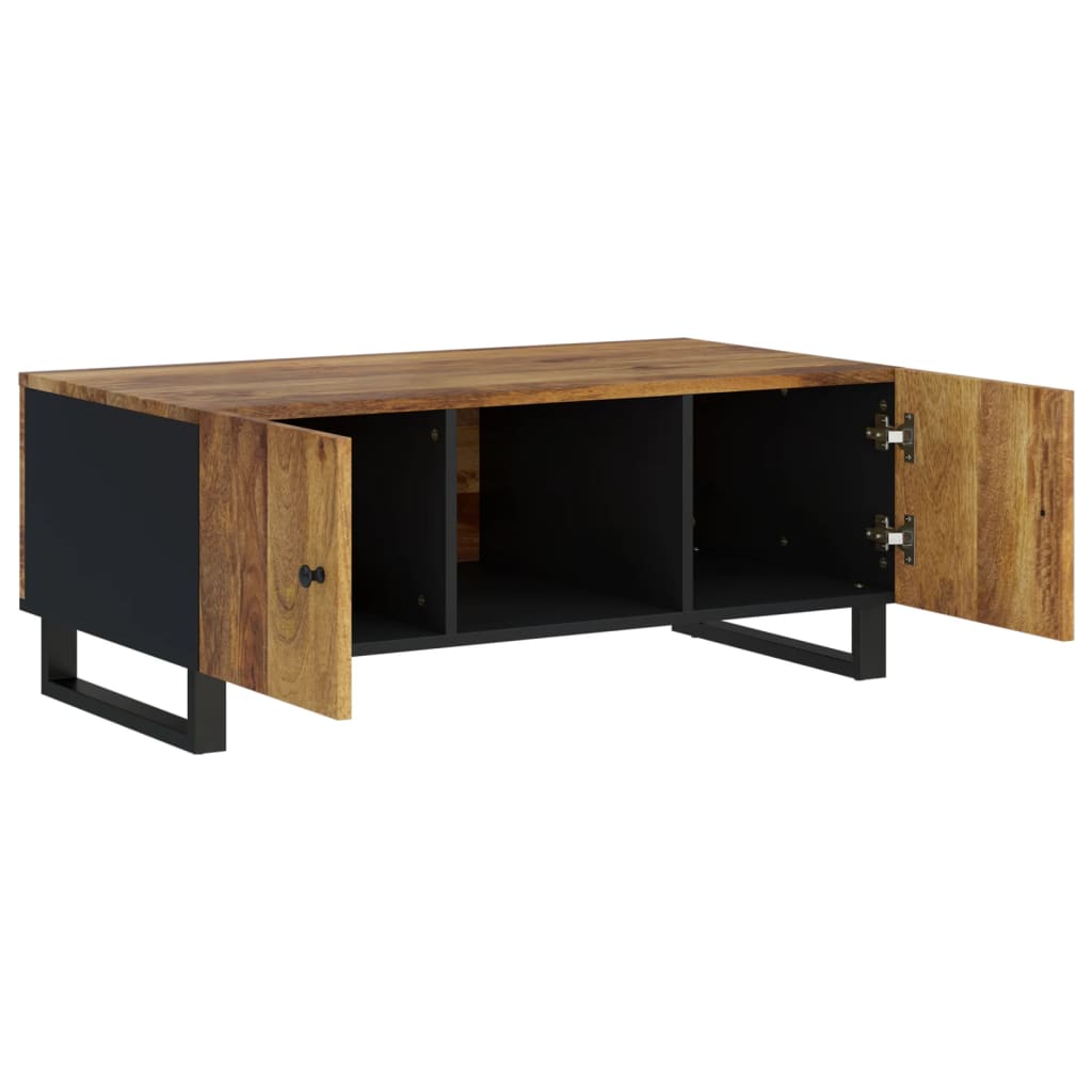 Couchtisch 100x54x40 cm Massivholz Mango & Holzwerkstoff - Pazzar.ch