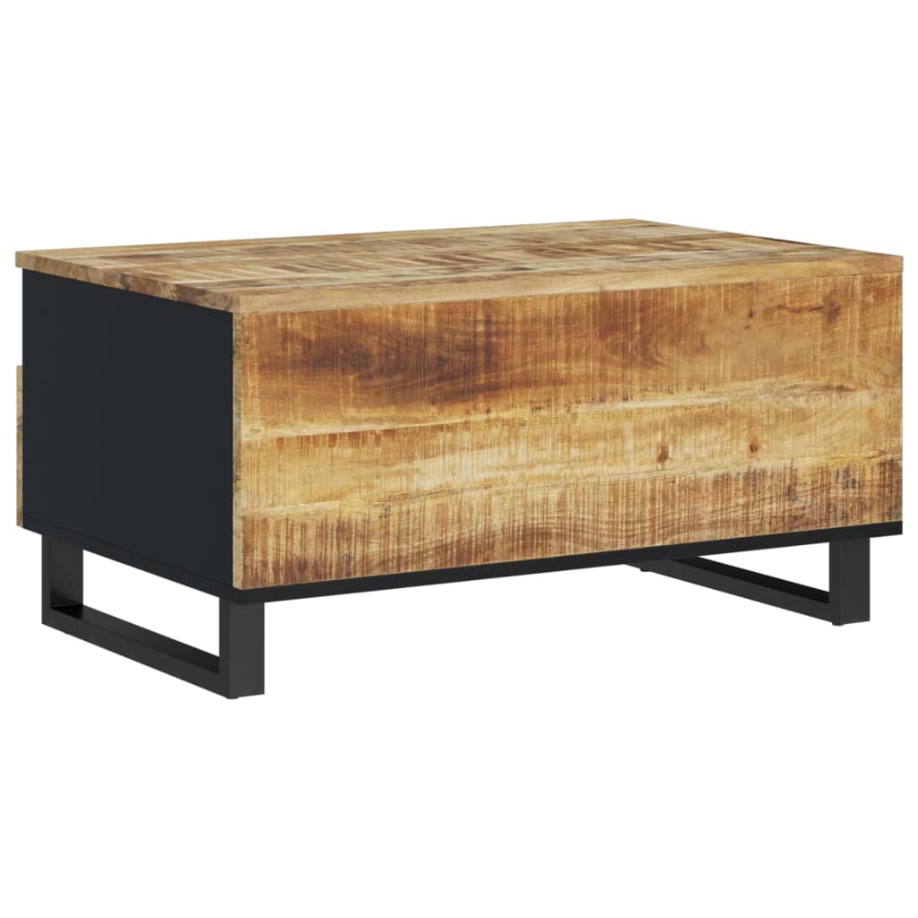 Couchtisch 80x54x40 cm Massivholz Mango & Holzwerkstoff - Pazzar.ch