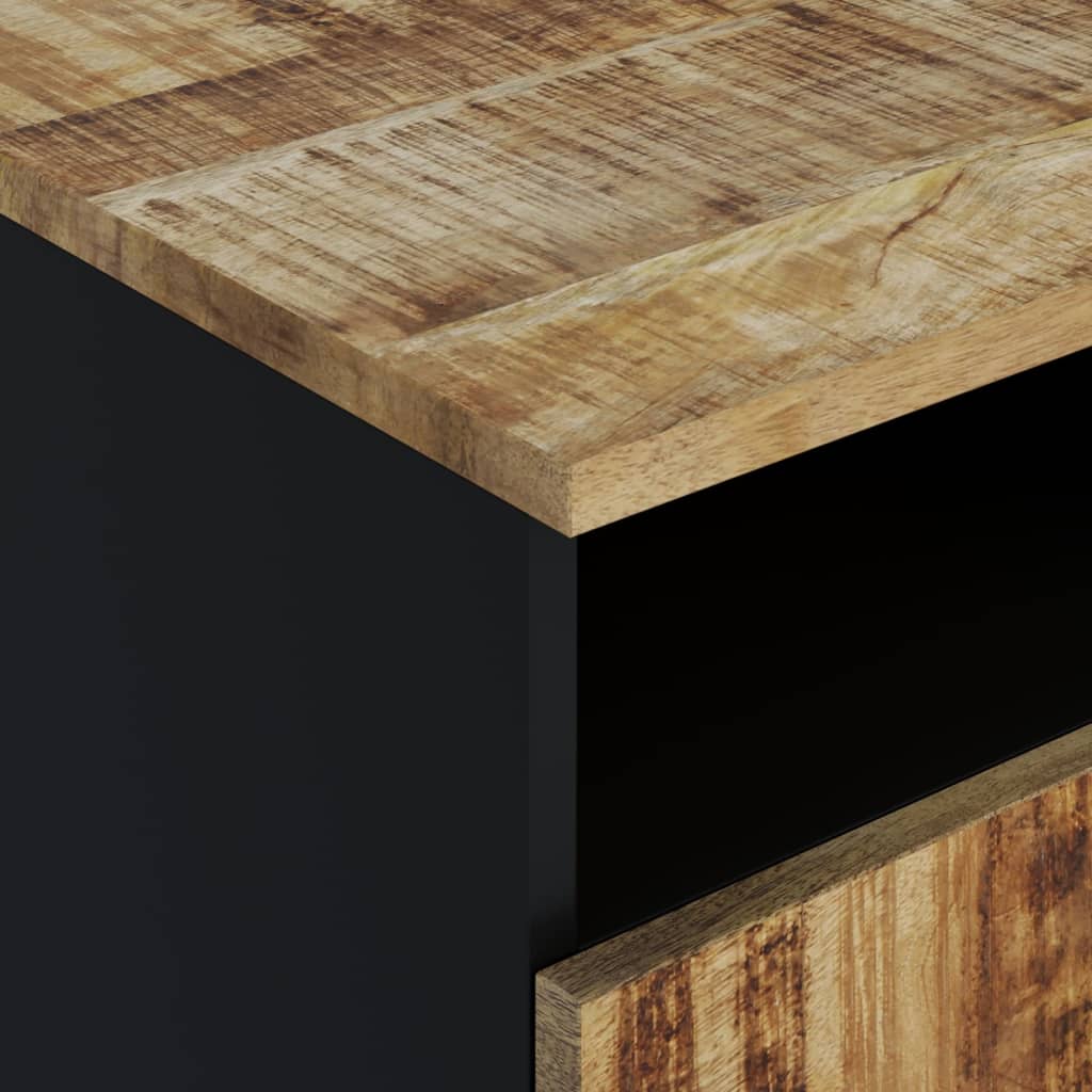 Couchtisch 80x54x40 cm Massivholz Mango & Holzwerkstoff - Pazzar.ch