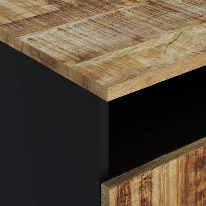 Couchtisch 80x54x40 cm Massivholz Mango & Holzwerkstoff - Pazzar.ch