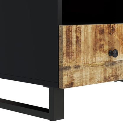 Couchtisch 80x54x40 cm Massivholz Mango & Holzwerkstoff - Pazzar.ch