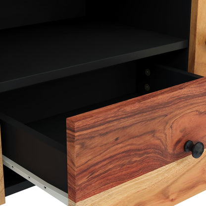 TV-Schrank 105x33,5x46 cm Massivholz Akazie & Holzwerkstoff - Pazzar.ch