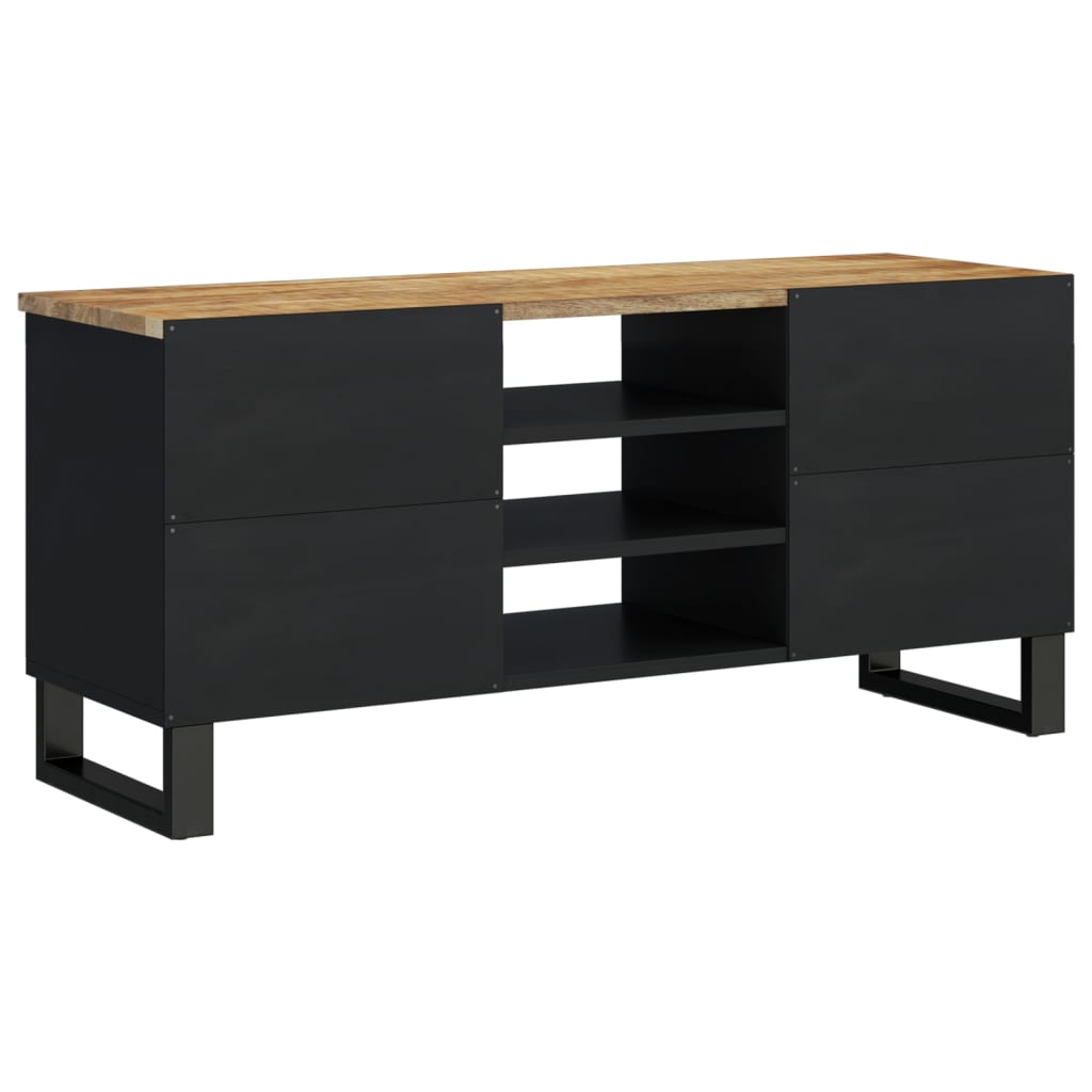 TV-Schrank 100x33x46 cm Massivholz Mango & Holzwerkstoff - Pazzar.ch