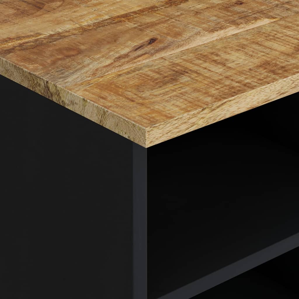 TV-Schrank 100x33x46 cm Massivholz Mango & Holzwerkstoff - Pazzar.ch