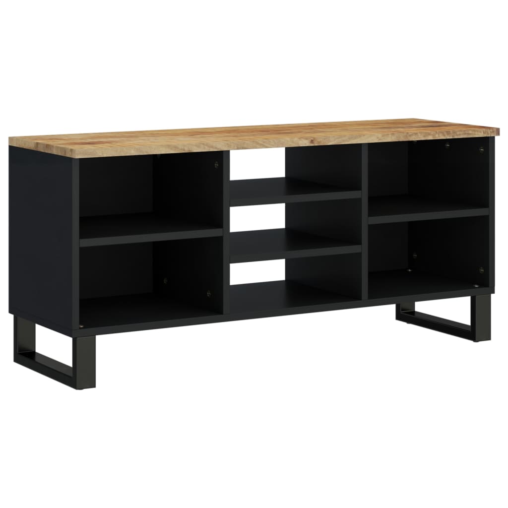 TV-Schrank 100x33x46 cm Massivholz Mango & Holzwerkstoff - Pazzar.ch