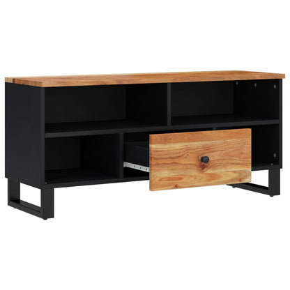 TV-Schrank 100x33x46 cm Massivholz Akazie & Holzwerkstoff - Pazzar.ch