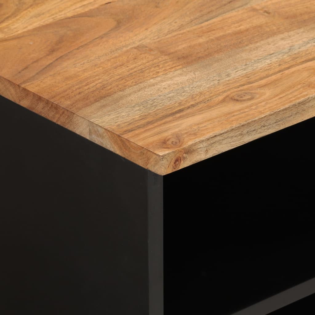 TV-Schrank 100x33x46 cm Massivholz Akazie & Holzwerkstoff - Pazzar.ch