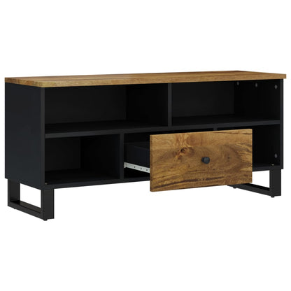 TV-Schrank 100x33x46 cm Massivholz Mango & Holzwerkstoff - Pazzar.ch