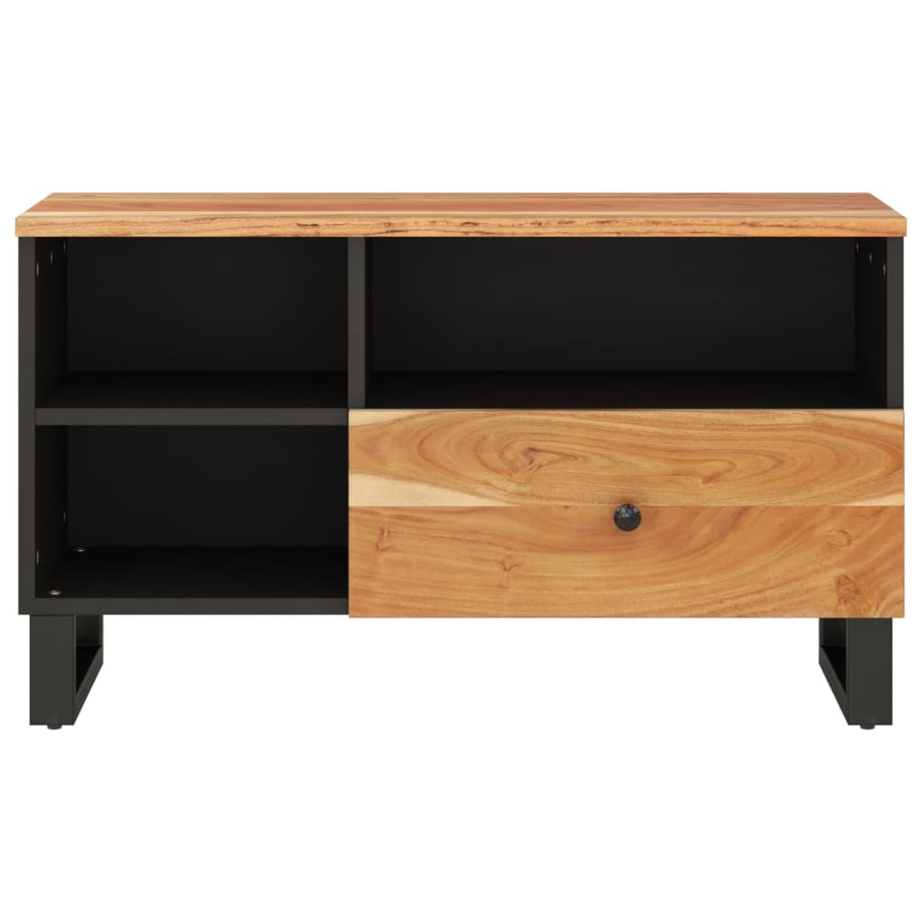 TV-Schrank 80x33x46 cm Massivholz Akazie und Holzwerkstoff - Pazzar.ch