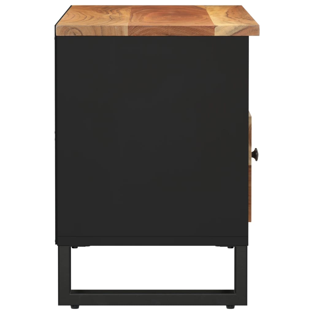 TV-Schrank 80x33x46 cm Massivholz Akazie und Holzwerkstoff - Pazzar.ch