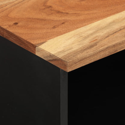 TV-Schrank 80x33x46 cm Massivholz Akazie und Holzwerkstoff - Pazzar.ch