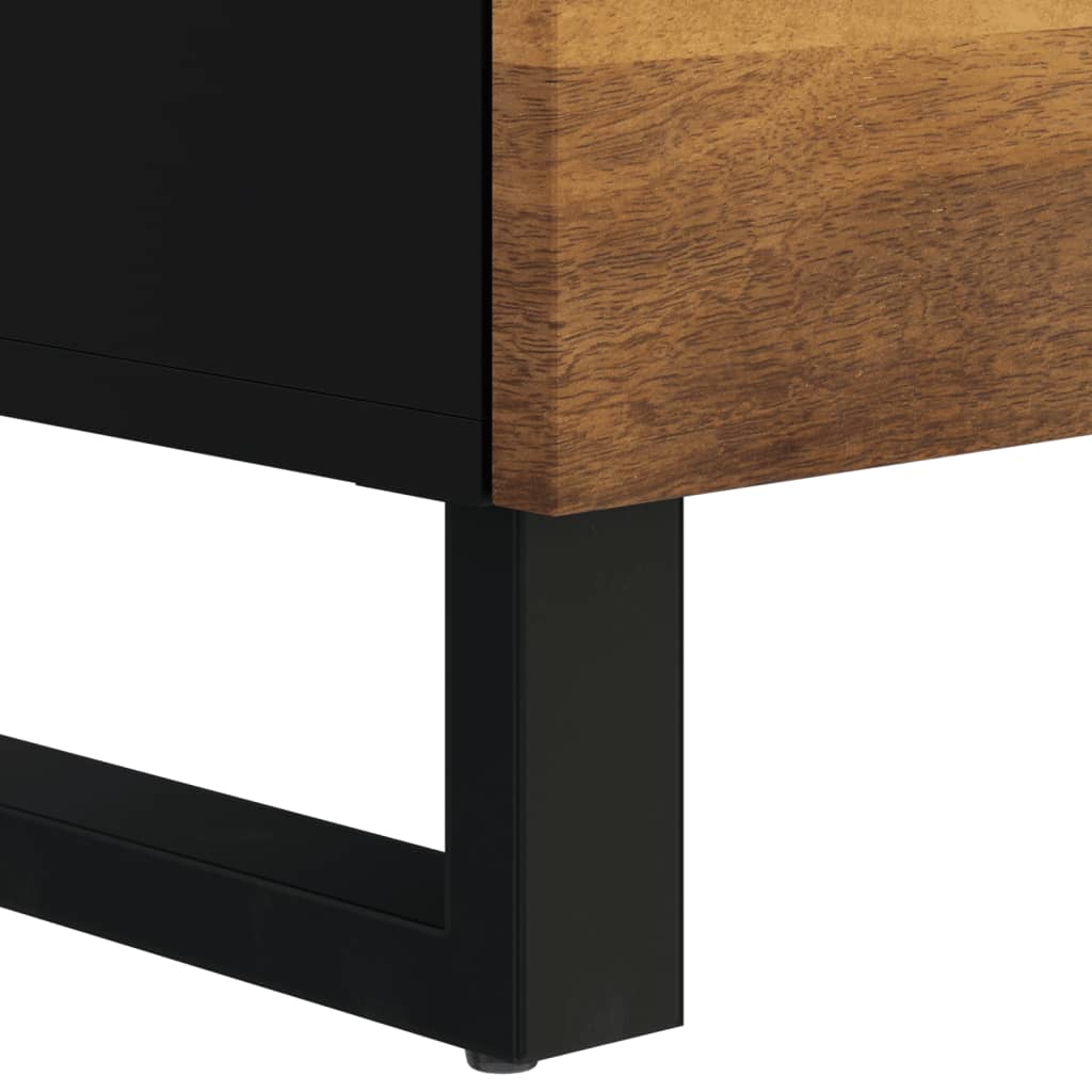 TV-Schrank 100x33x46 cm Massivholz Mango und Holzwerkstoff - Pazzar.ch