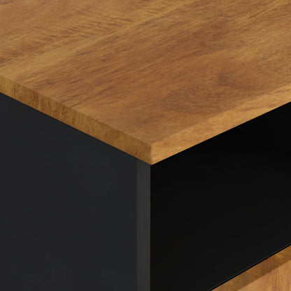 TV-Schrank 100x33x46 cm Massivholz Mango und Holzwerkstoff - Pazzar.ch