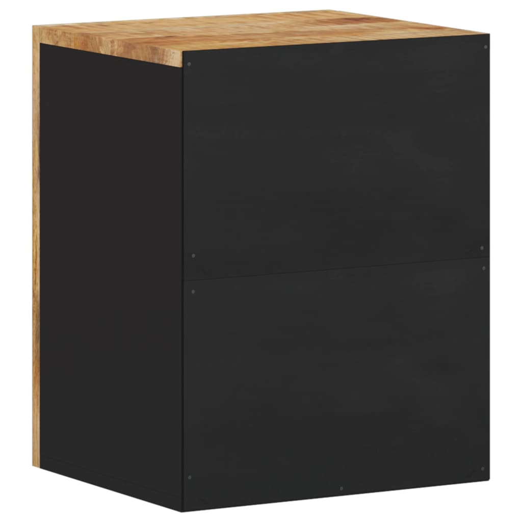 Bad-Wandschrank 38x33x48 cm Massivholz Mango - Pazzar.ch