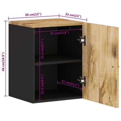 Bad-Wandschrank 38x33x48 cm Massivholz Mango - Pazzar.ch