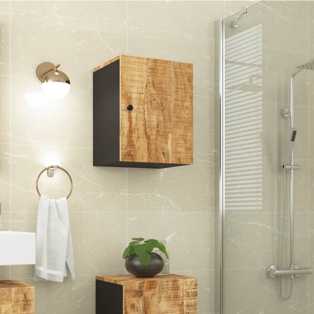 Bad-Wandschrank 38x33x48 cm Massivholz Mango - Pazzar.ch