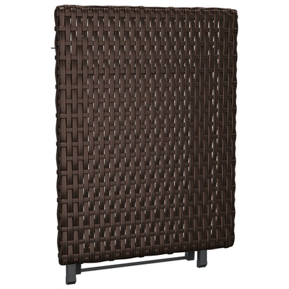 Klapptisch Braun 45x35x32 cm Poly Rattan - Pazzar.ch