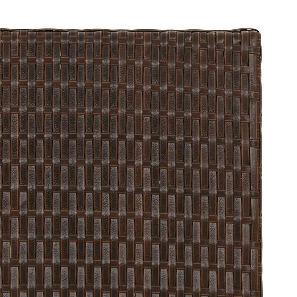 Klapptisch Braun 45x35x32 cm Poly Rattan - Pazzar.ch