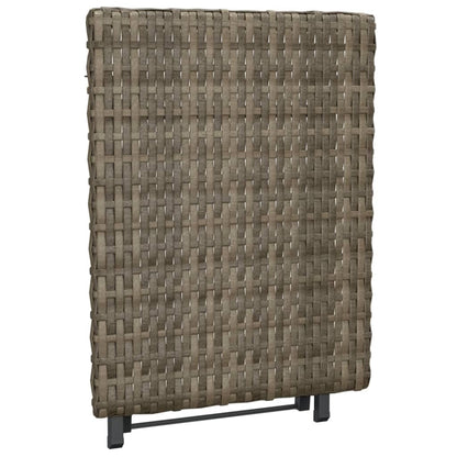 Klapptisch Grau 45x35x32 cm Poly Rattan - Pazzar.ch