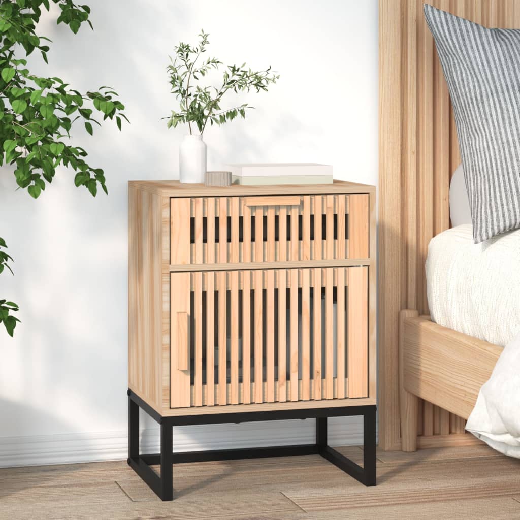 Nachttische 2 Stk. 40x30x55,5 cm Holzwerkstoff & Eisen - Pazzar.ch