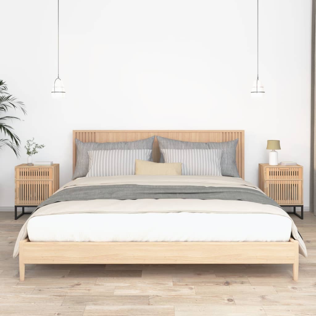 Nachttische 2 Stk. 40x30x55,5 cm Holzwerkstoff & Eisen - Pazzar.ch