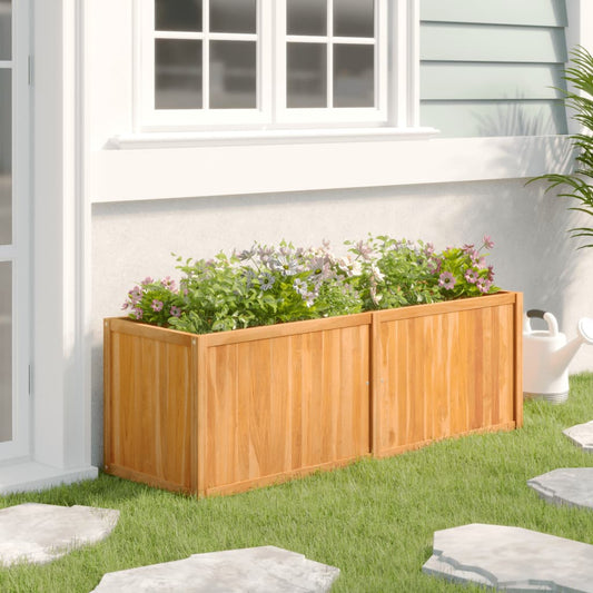 Hochbeet 150x50x50 cm Massivholz Teak - Pazzar.ch