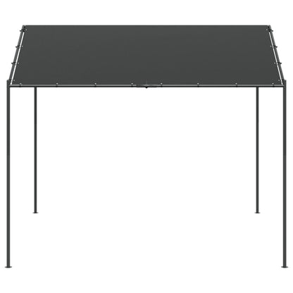 Gartenpavillon Anthrazit 3x3 m Stahl und Stoff - Pazzar.ch