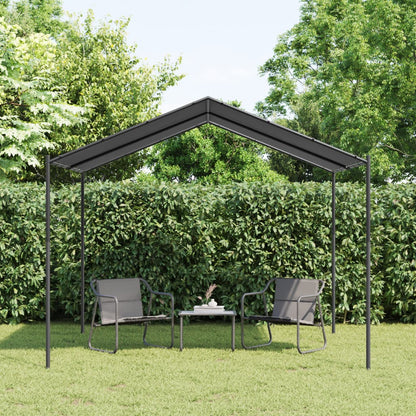 Gartenpavillon Anthrazit 3x3 m Stahl und Stoff - Pazzar.ch