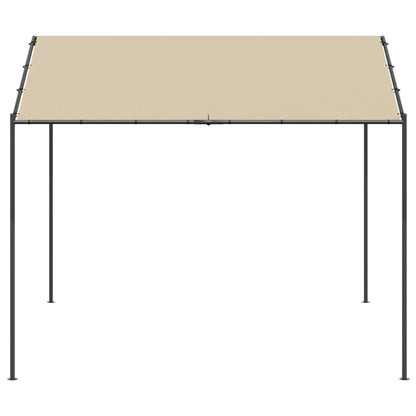 Gartenpavillon Beige 3x3 m Stahl und Stoff - Pazzar.ch