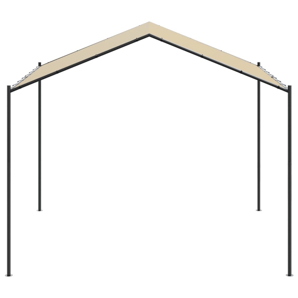 Gartenpavillon Beige 3x3 m Stahl und Stoff - Pazzar.ch