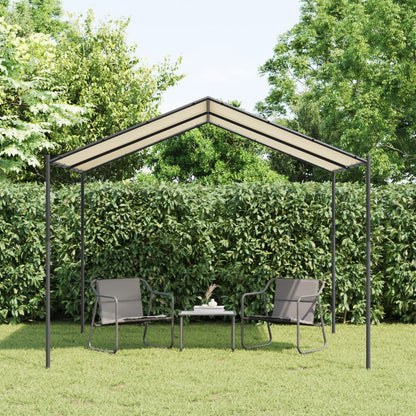 Gartenpavillon Beige 3x3 m Stahl und Stoff - Pazzar.ch