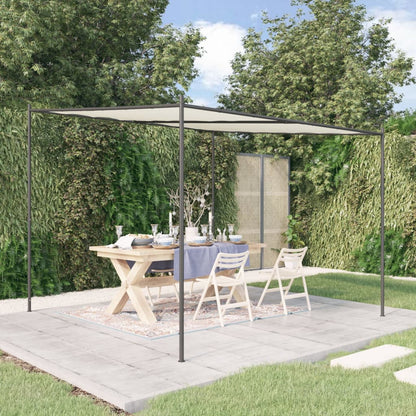 Pavillon Weiß 3x3 m 180 g/m² Stoff und Stahl - Pazzar.ch