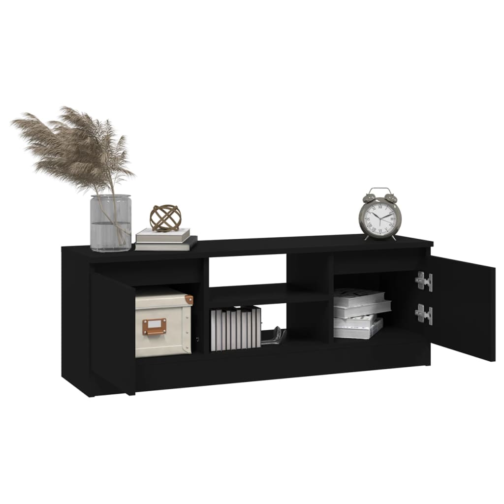 TV-Schrank mit Tür Schwarz 102x30x36 cm - Pazzar.ch
