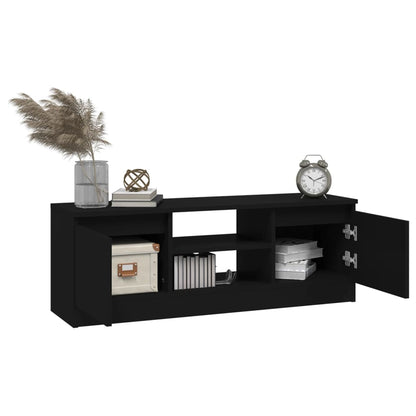 TV-Schrank mit Tür Schwarz 102x30x36 cm - Pazzar.ch