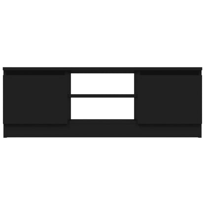 TV-Schrank mit Tür Schwarz 102x30x36 cm - Pazzar.ch