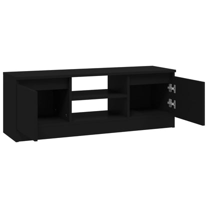 TV-Schrank mit Tür Schwarz 102x30x36 cm - Pazzar.ch