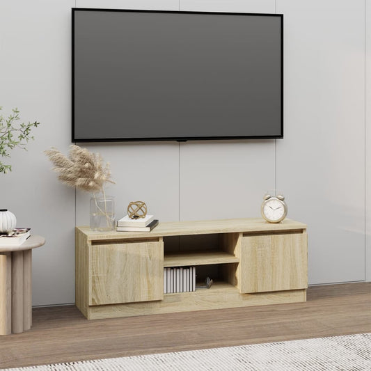 TV-Schrank mit Tür Sonoma-Eiche 102x30x36 cm - Pazzar.ch