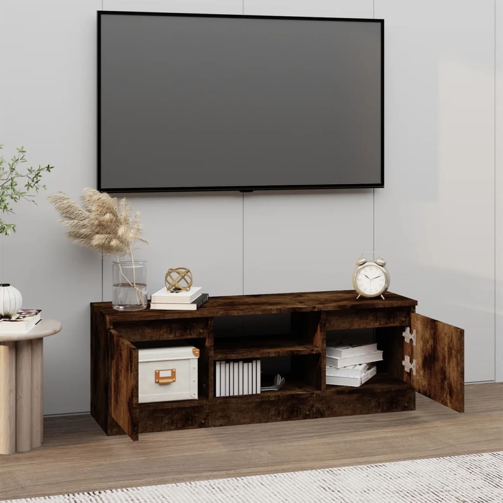 TV-Schrank mit Tür Räuchereiche 102x30x36 cm - Pazzar.ch