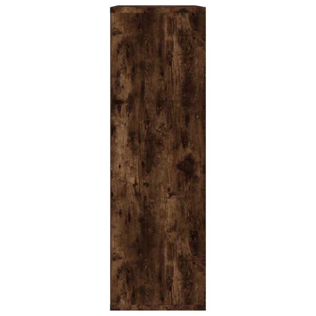 Bücherregal/Sideboard Räuchereiche 50x25x80 cm Holzwerkstoff - Pazzar.ch