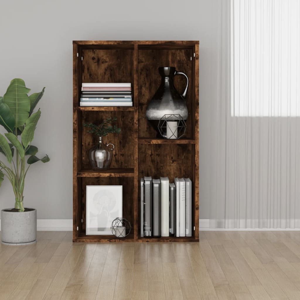 Bücherregal/Sideboard Räuchereiche 50x25x80 cm Holzwerkstoff - Pazzar.ch