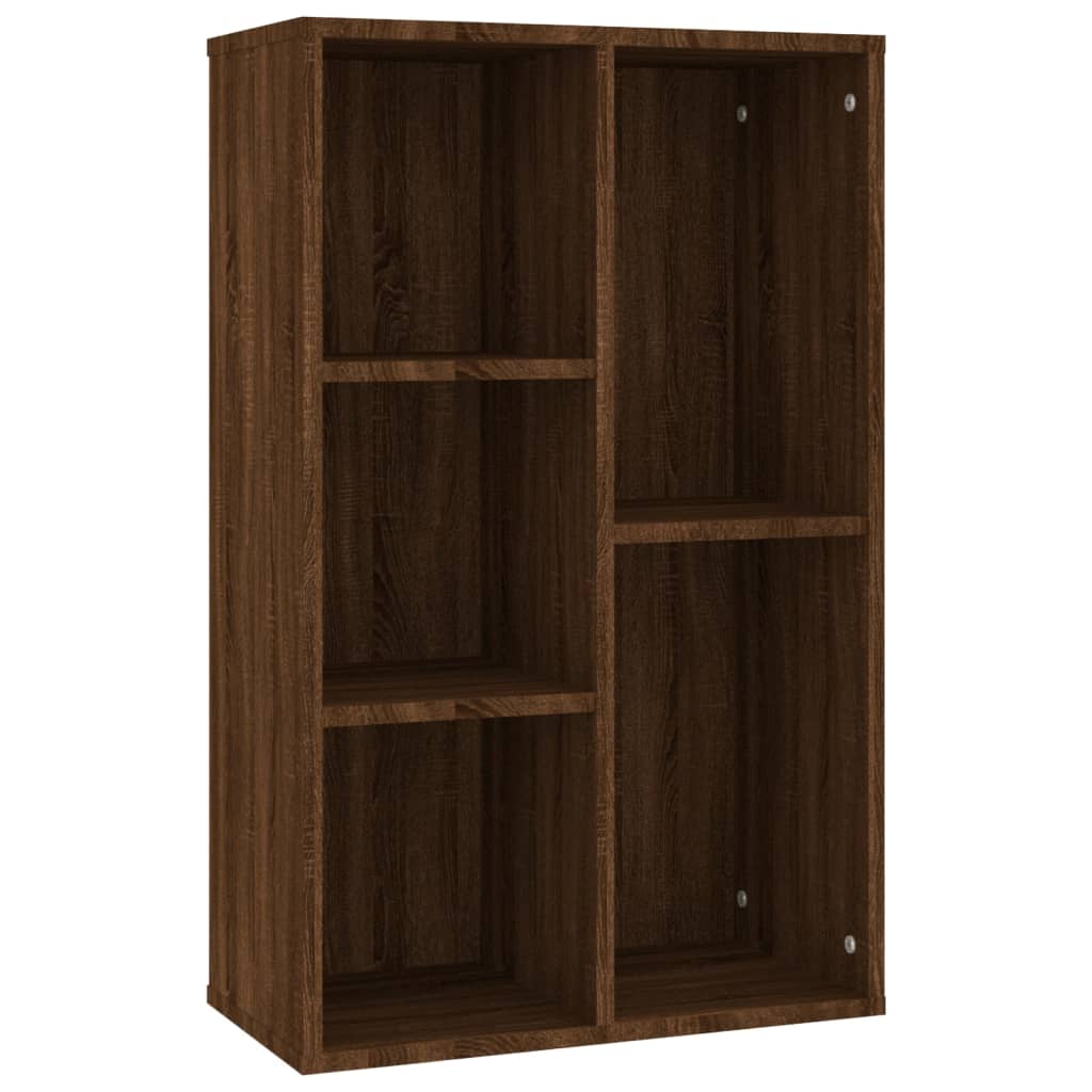 Bücherregal/Sideboard Braun Eiche 50x25x80 cm Holzwerkstoff - Pazzar.ch