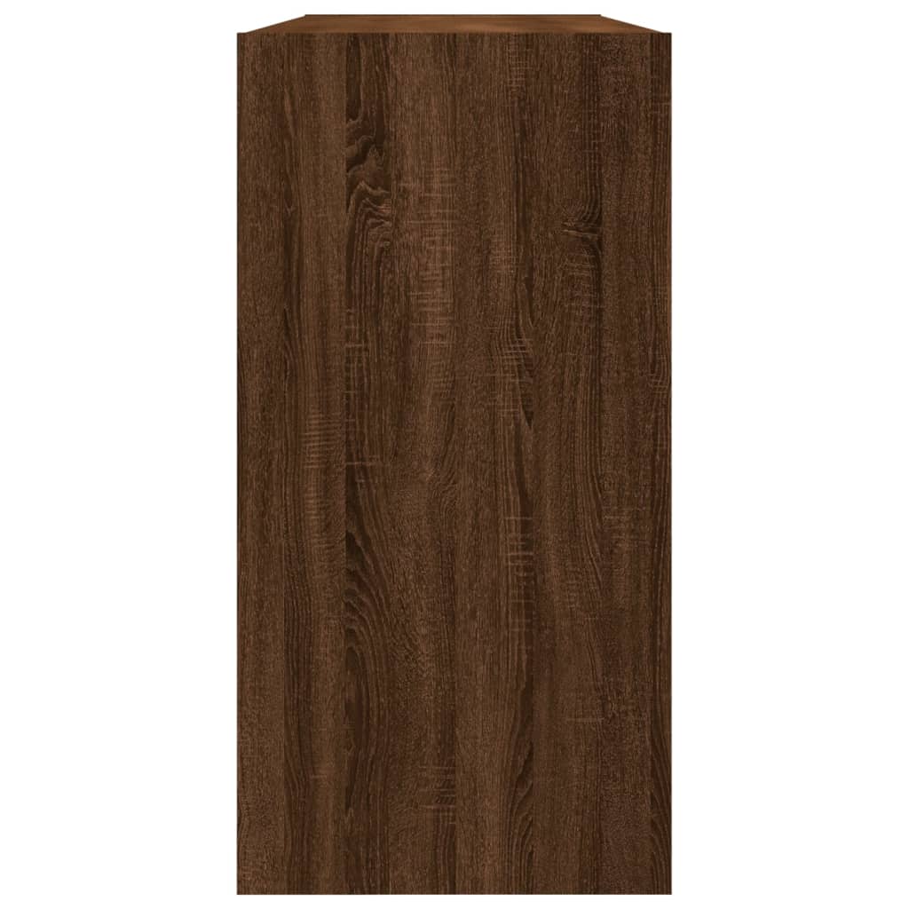 Bücherregal/Sideboard Braun Eiche 50x25x80 cm Holzwerkstoff - Pazzar.ch