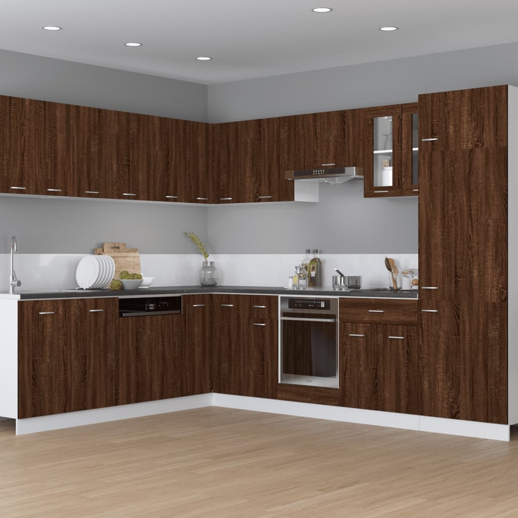 Hängeschrank Lyon Braun Eichen-Optik 29,5x31x60 cm Holzwerkstoff