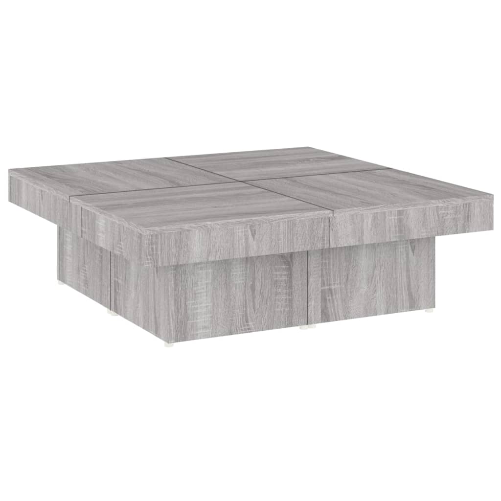 Couchtisch Grau Sonoma 90x90x28 cm Holzwerkstoff - Pazzar.ch
