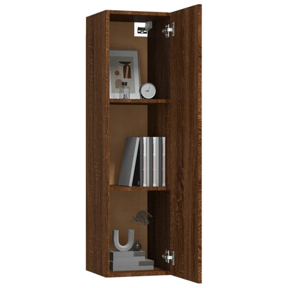 TV-Wandschrank Braun Eichen-Optik 30,5x30x110 cm - Pazzar.ch