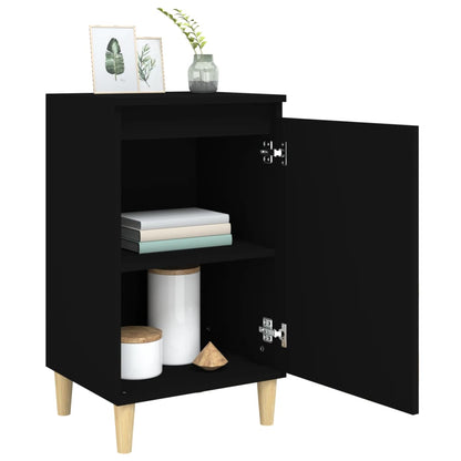 Nachttische 2 Stk. Schwarz 40x35x70 cm Holzwerkstoff - Pazzar.ch