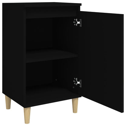 Nachttische 2 Stk. Schwarz 40x35x70 cm Holzwerkstoff - Pazzar.ch